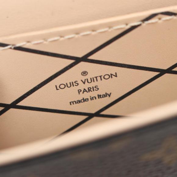 LOUIS VUITTON Pochette Trunk Vertical Monogram Shoulder Bag Brown Black M63913 - Picture 5 of 10